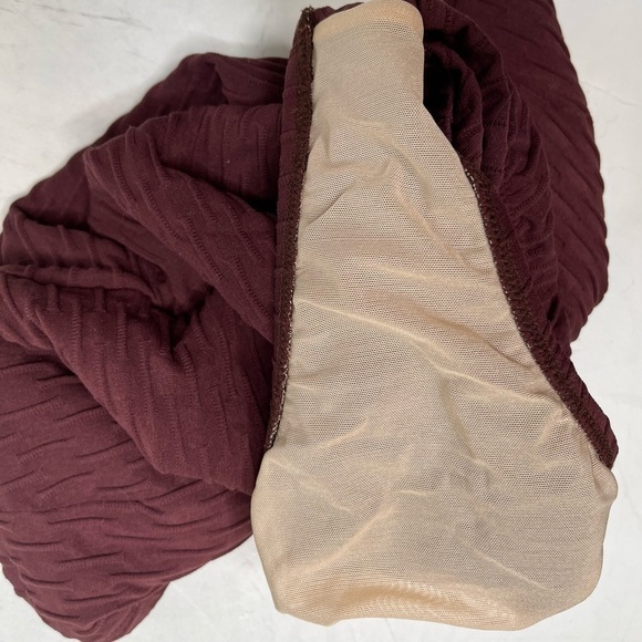 GOTTEX Ladies Brown Textured Bandeau with Matching Coverup Size 12 / Large NEW - Picture 6 of 16